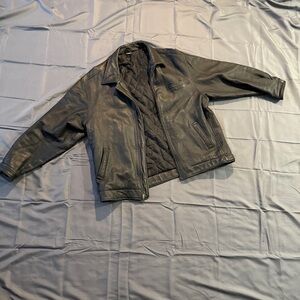 Men's Black Leather Jacket